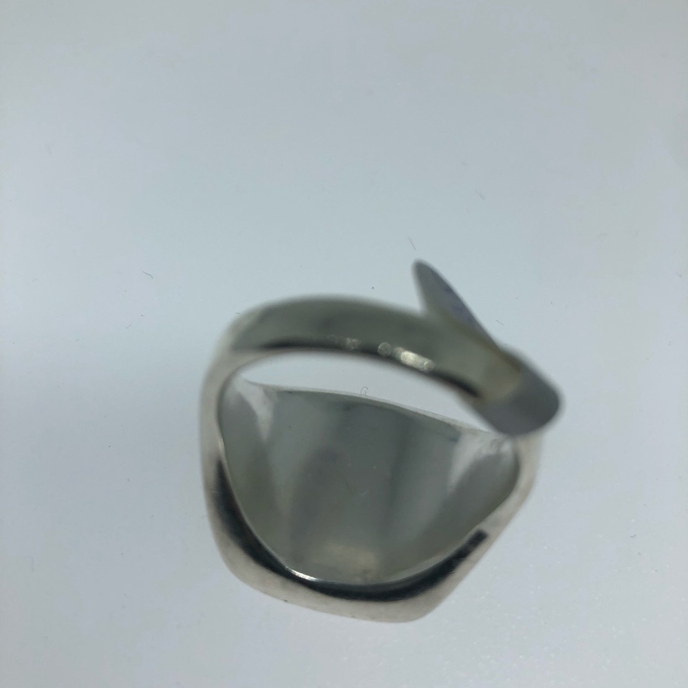 Vintage Turquoise Inlay eagle ring - Picture 7 of 7